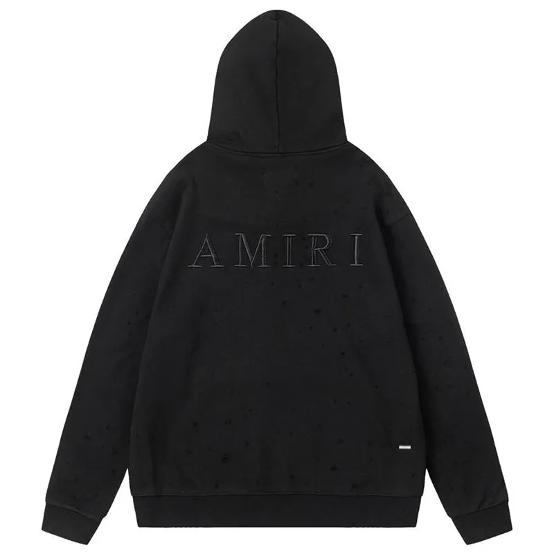 AMIRI Ma Shotgun Embroidered Hoodies