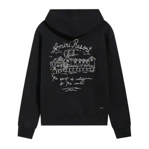 AMIRI Spirit Logo-Embroidered Cotton-Blend Jersey Hoodie