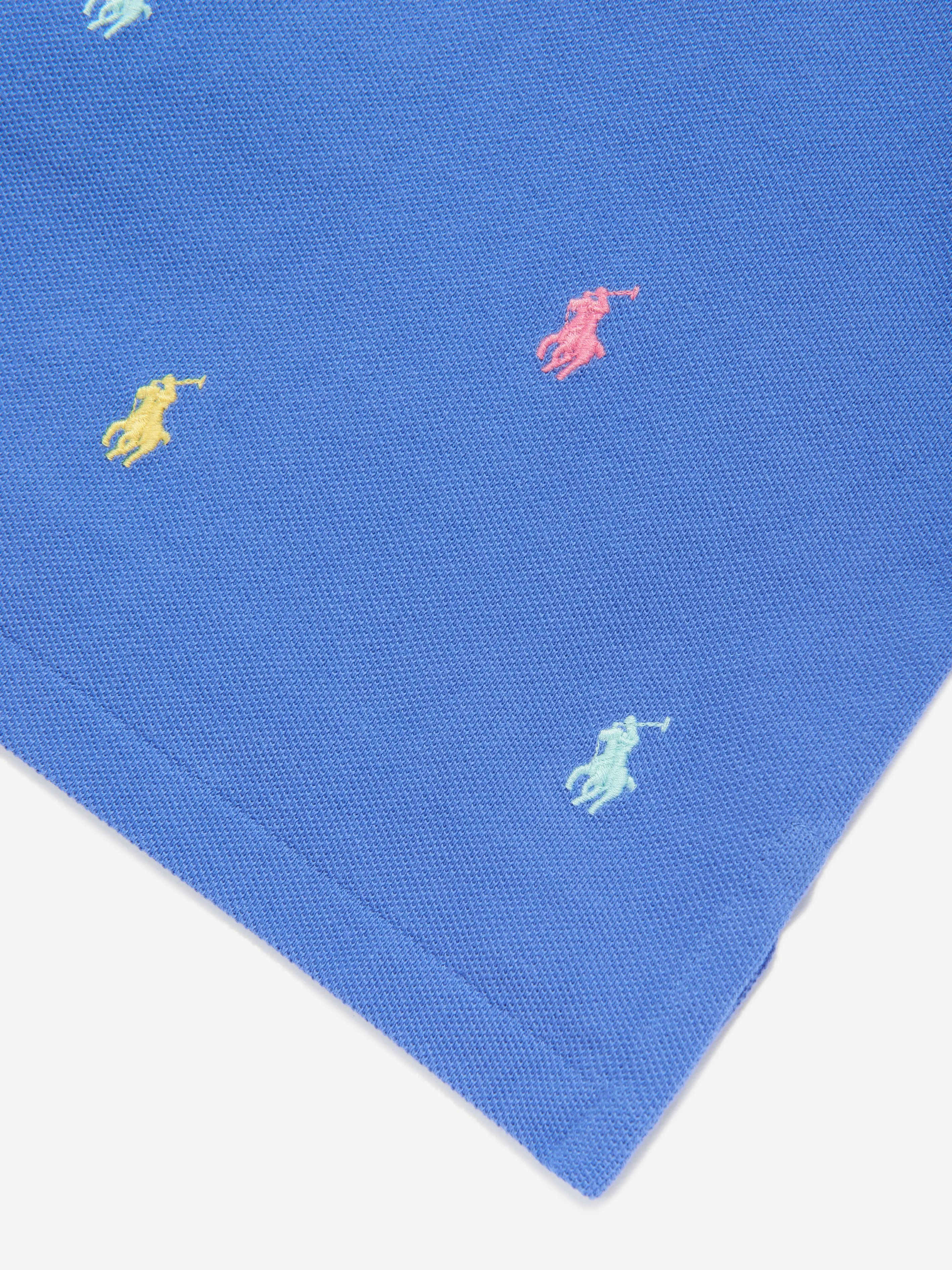 Baby Boys Logo Polo Shirt in Blue