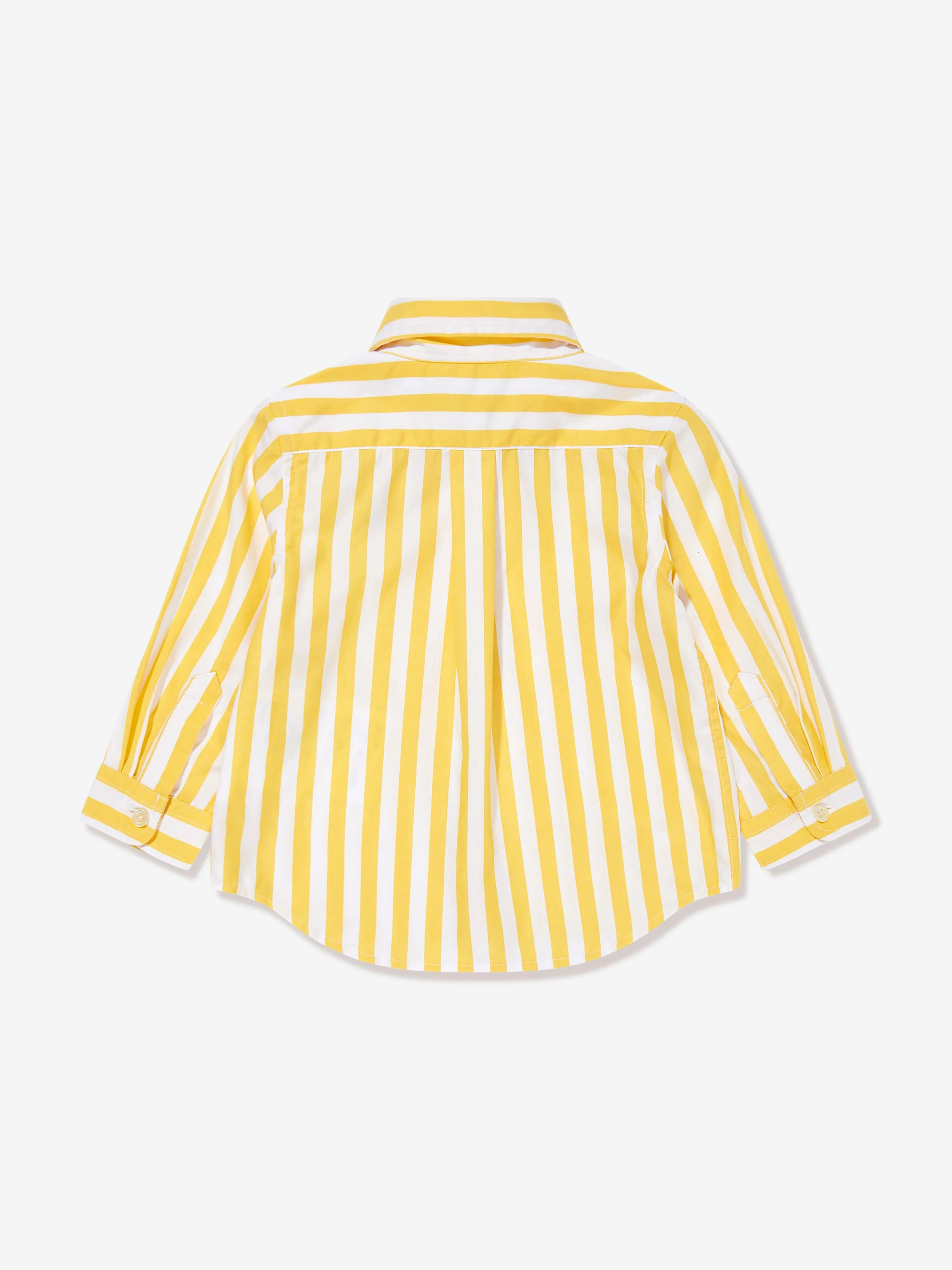 Baby Boys Striped Shirt in Yellow