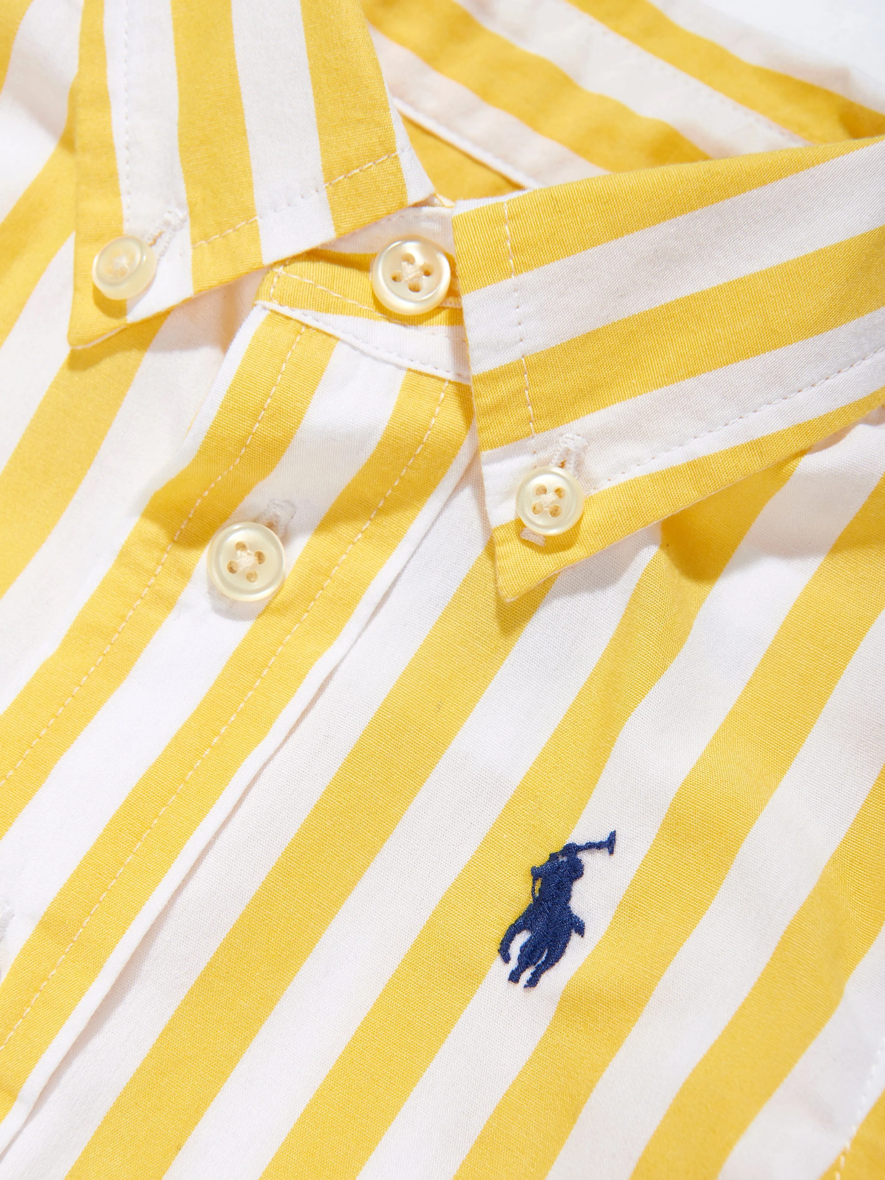 Baby Boys Striped Shirt in Yellow