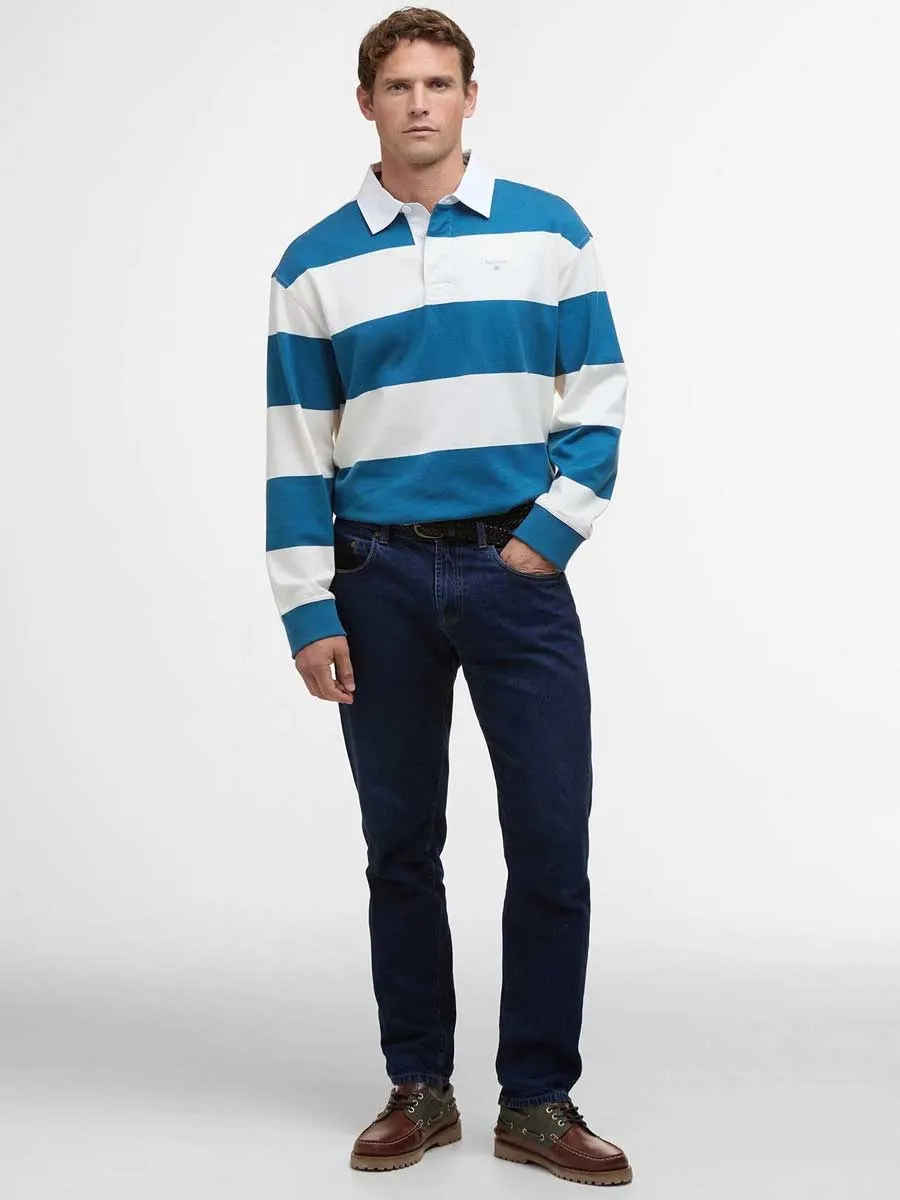 BARBOUR Broome Rugby Shirt - Mens - Midnight Blue