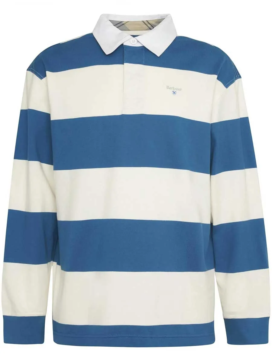 BARBOUR Broome Rugby Shirt - Mens - Midnight Blue