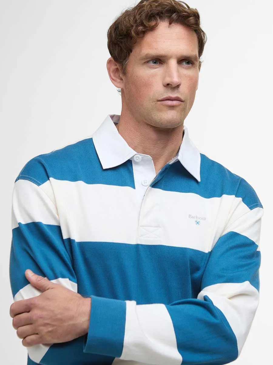 BARBOUR Broome Rugby Shirt - Mens - Midnight Blue