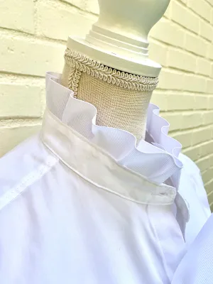Betty White Long Sleeve Ribbon Trim Shirt (BW01)
