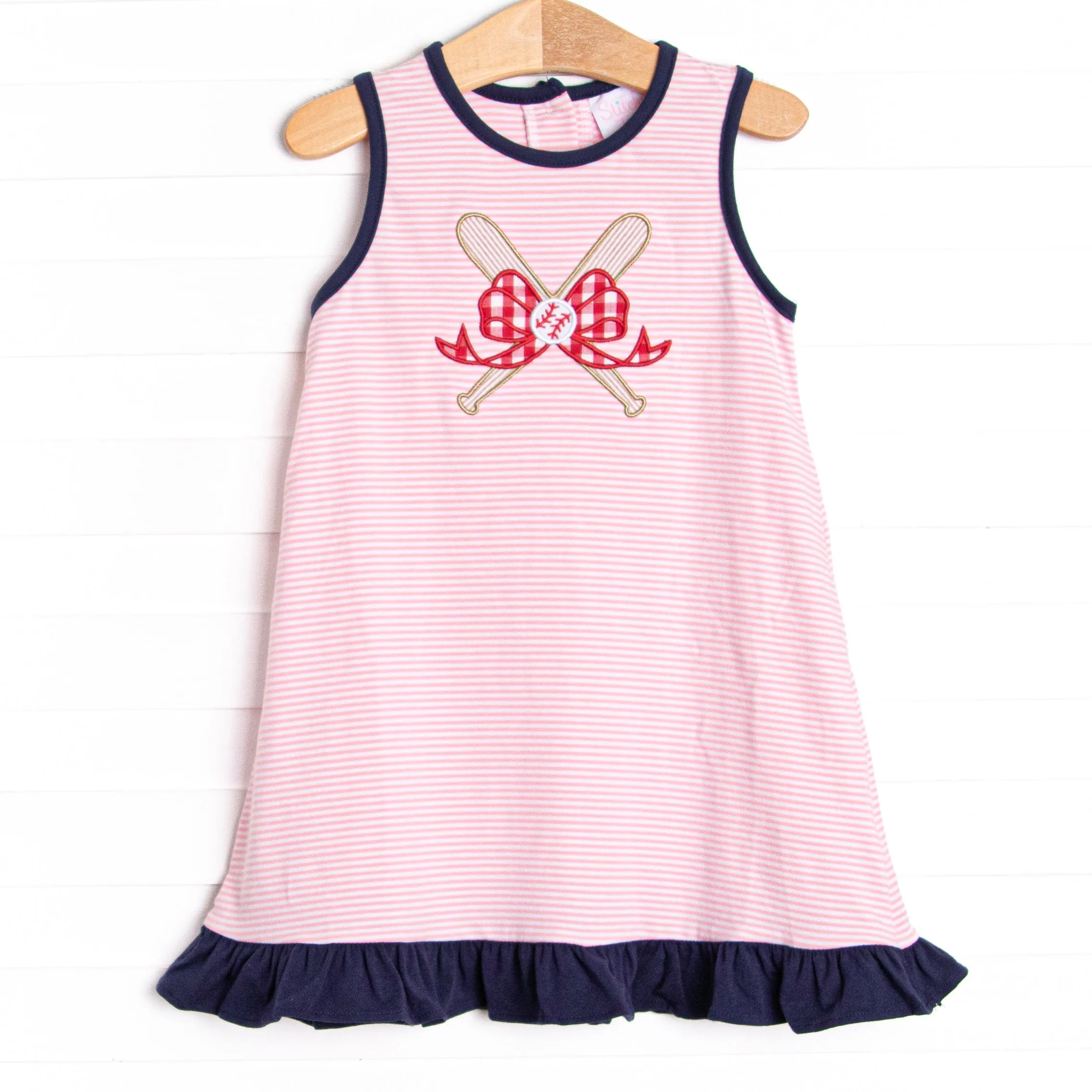 Big League Applique Dress, Pink