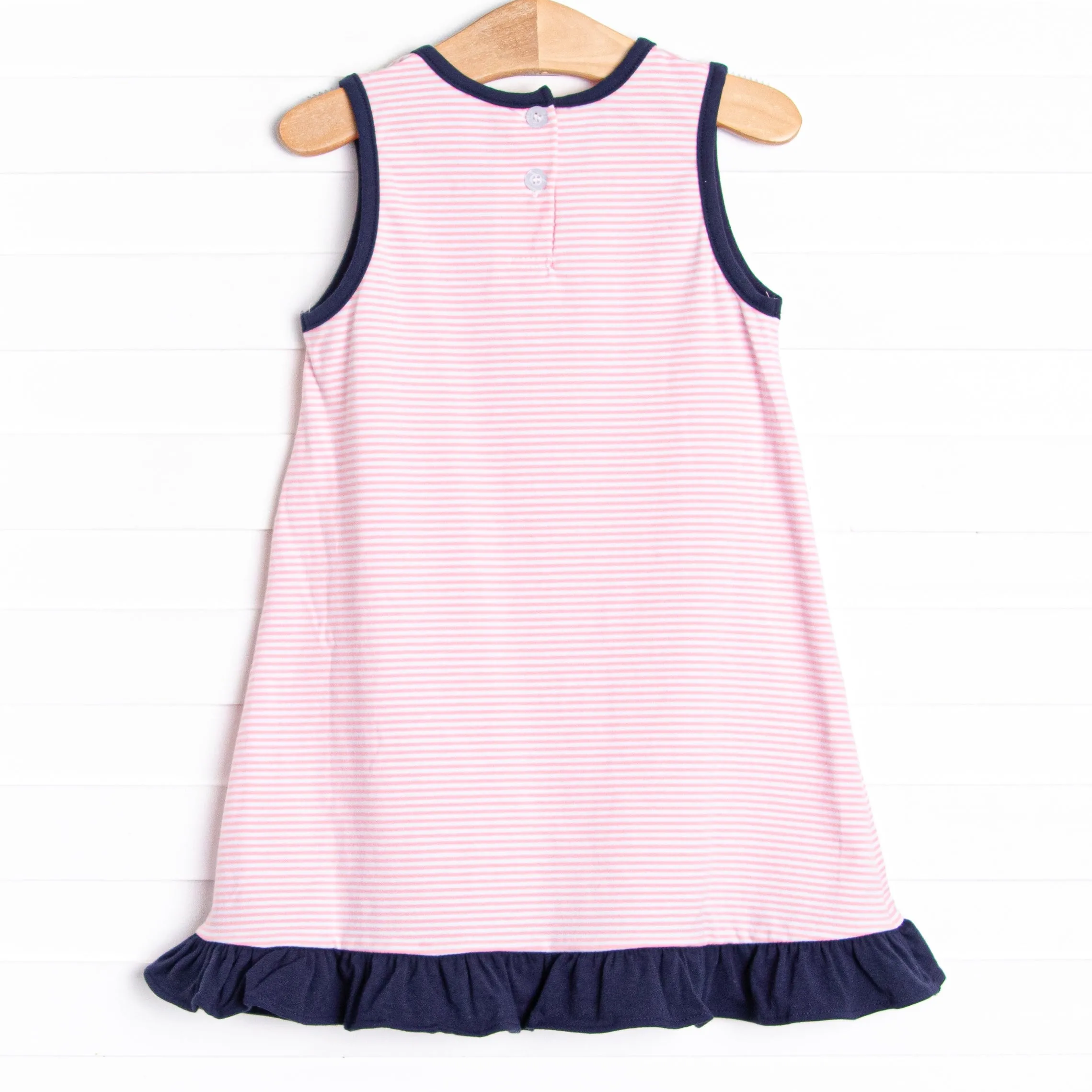 Big League Applique Dress, Pink