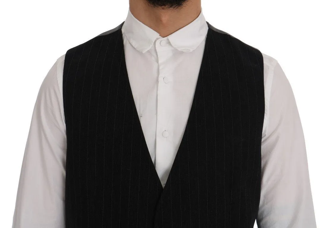 Black STAFF Cotton Striped Vest