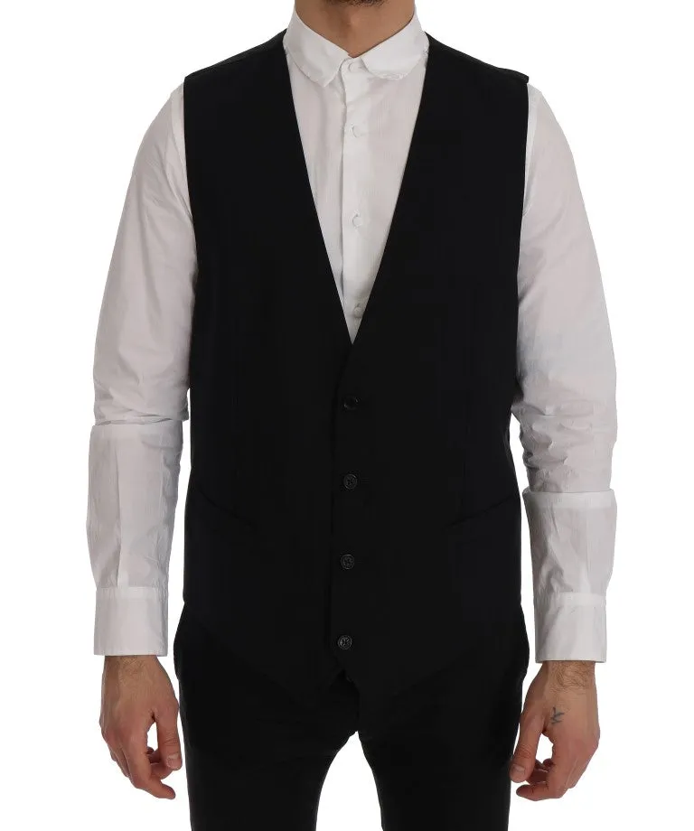 Black STAFF Wool Stretch Vest