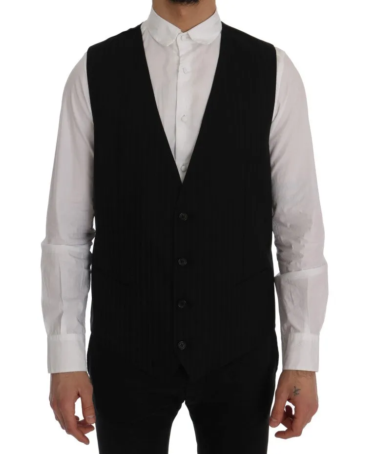 Black STAFF Wool Stretch Vest