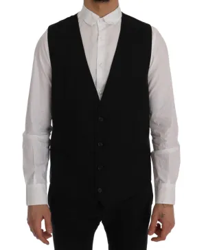Black STAFF Wool Stretch Vest