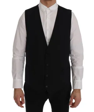 Black STAFF Wool Stretch Vest