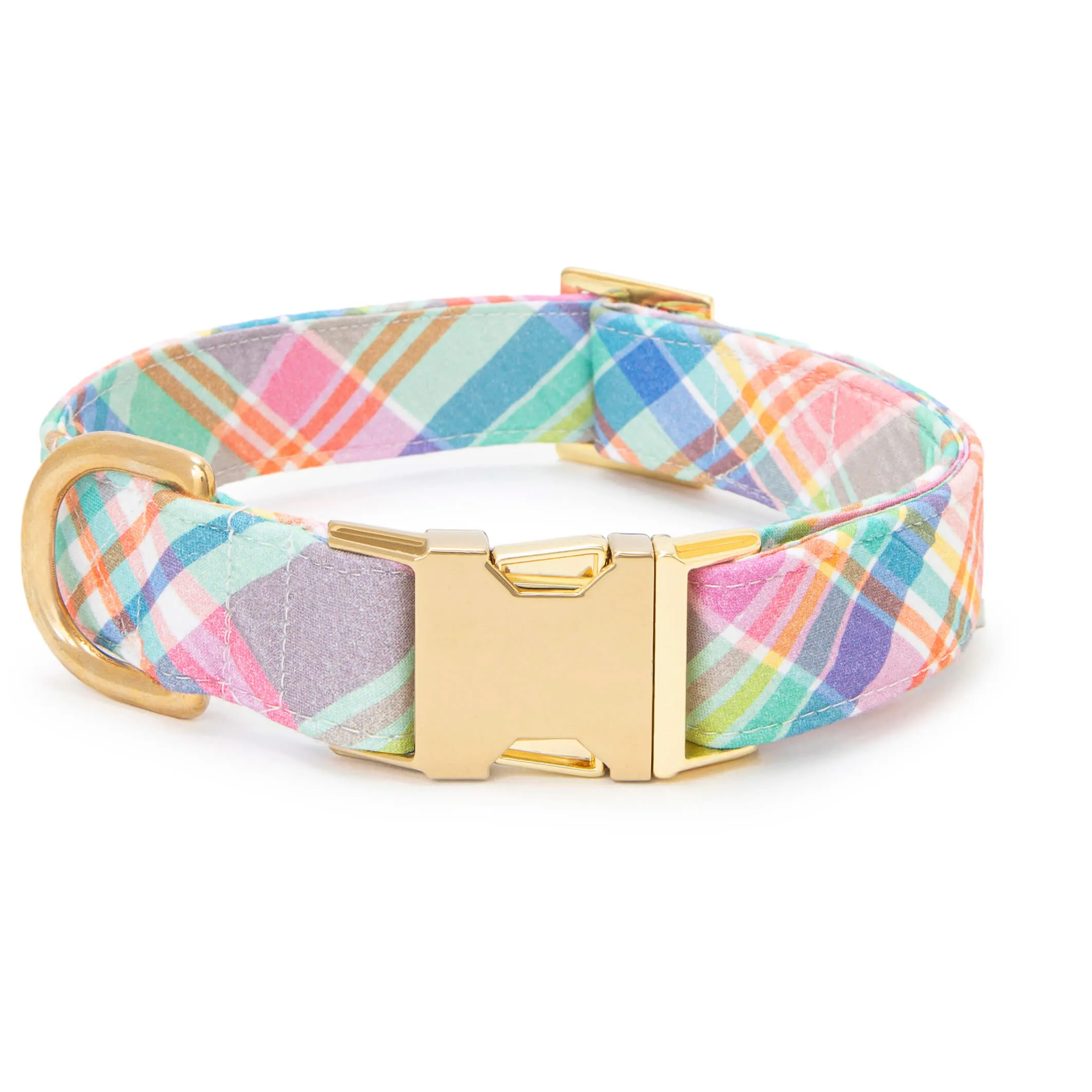 Blooming Plaid Bow Tie Collar