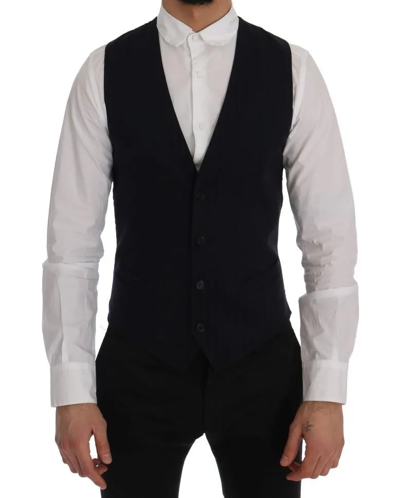Blue STAFF Wool Stretch Vest