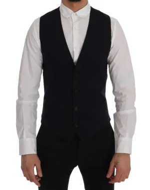 Blue STAFF Wool Stretch Vest