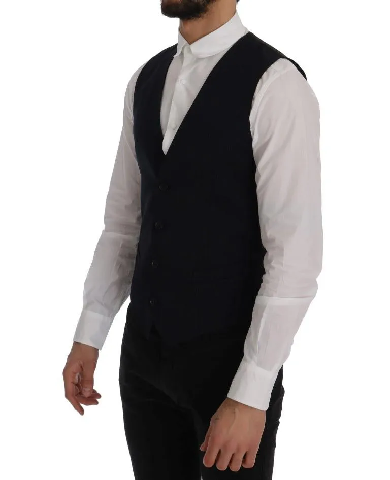 Blue STAFF Wool Stretch Vest