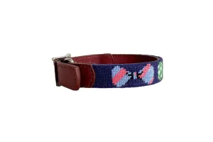 BOW TIE MINI NEEDLEPOINT DOG COLLAR