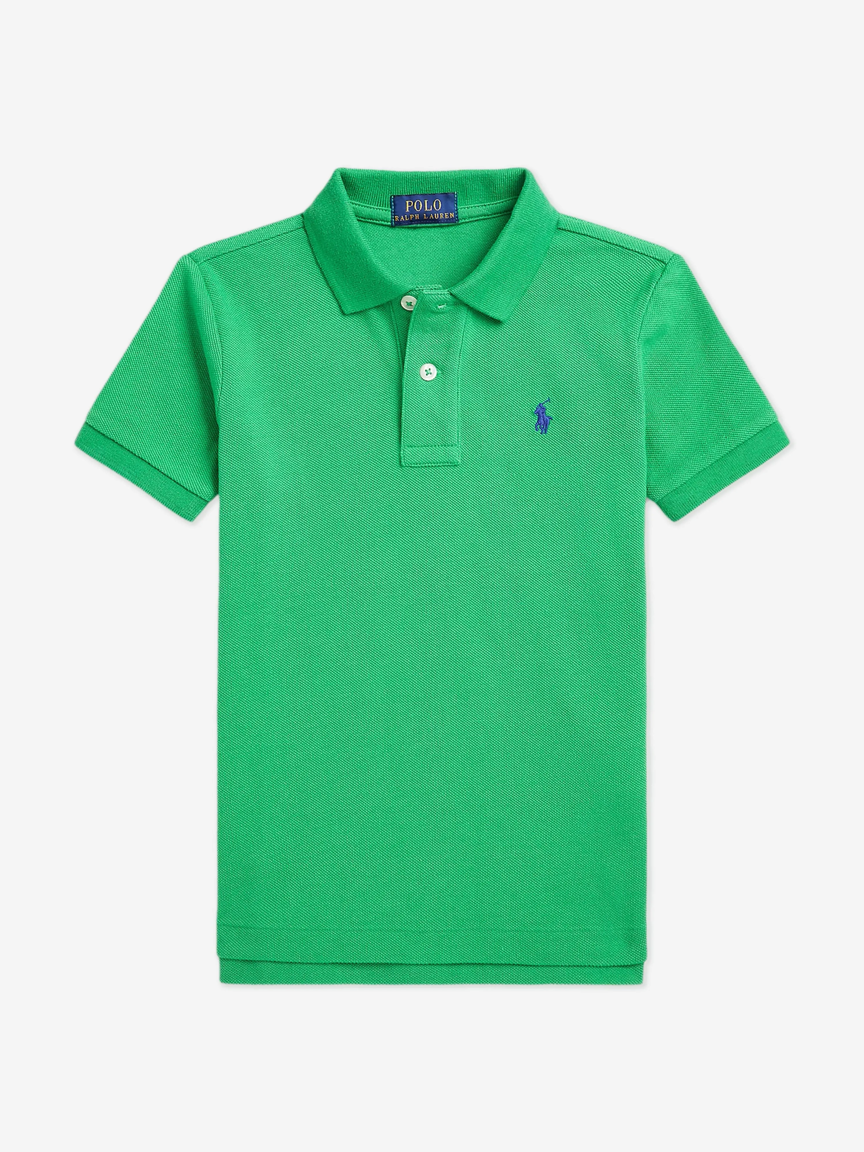 Boys Logo Polo Shirt in Green