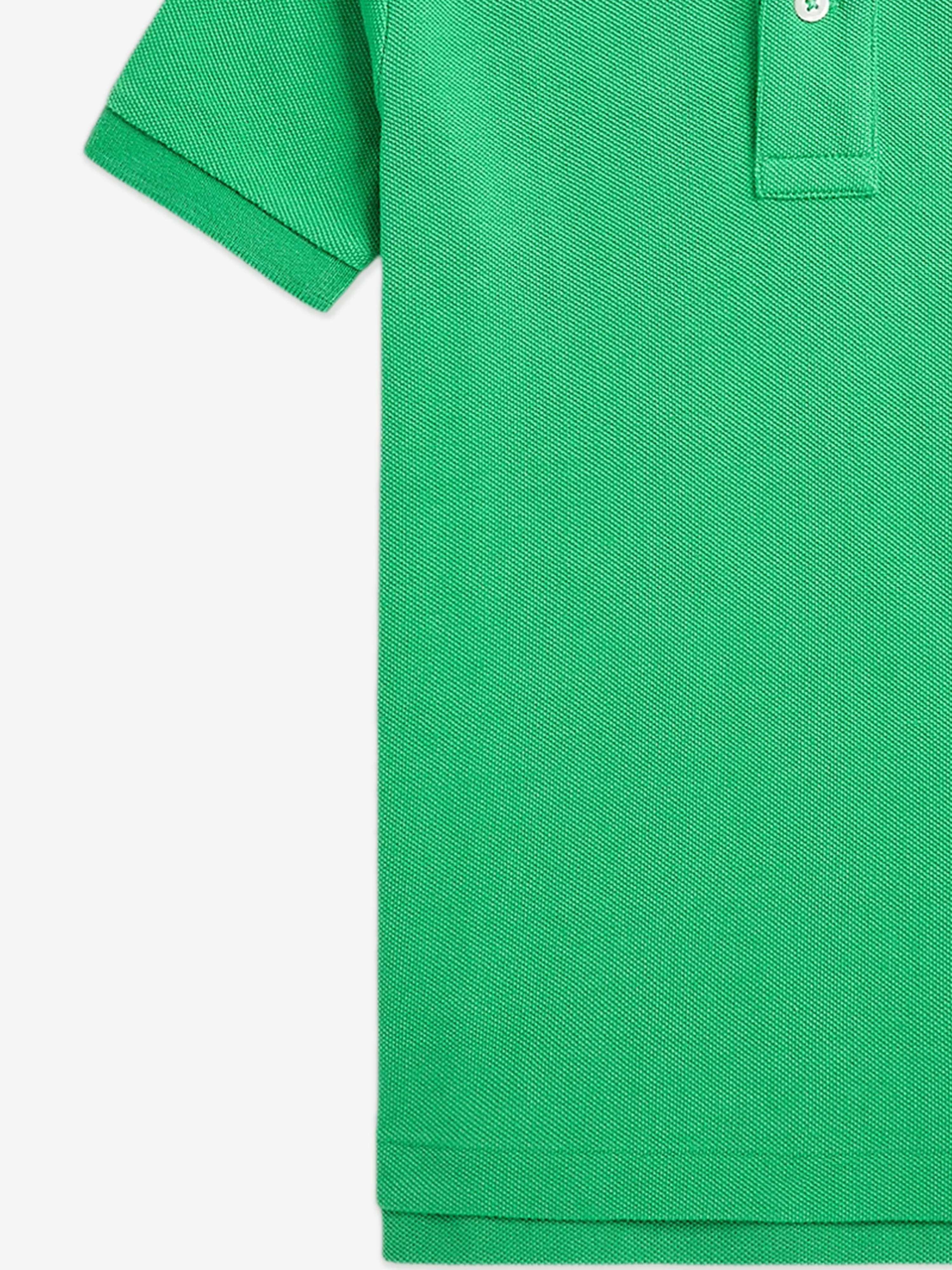 Boys Logo Polo Shirt in Green
