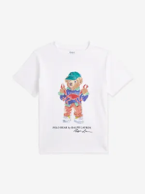 Boys Polo Bear T-Shirt in White