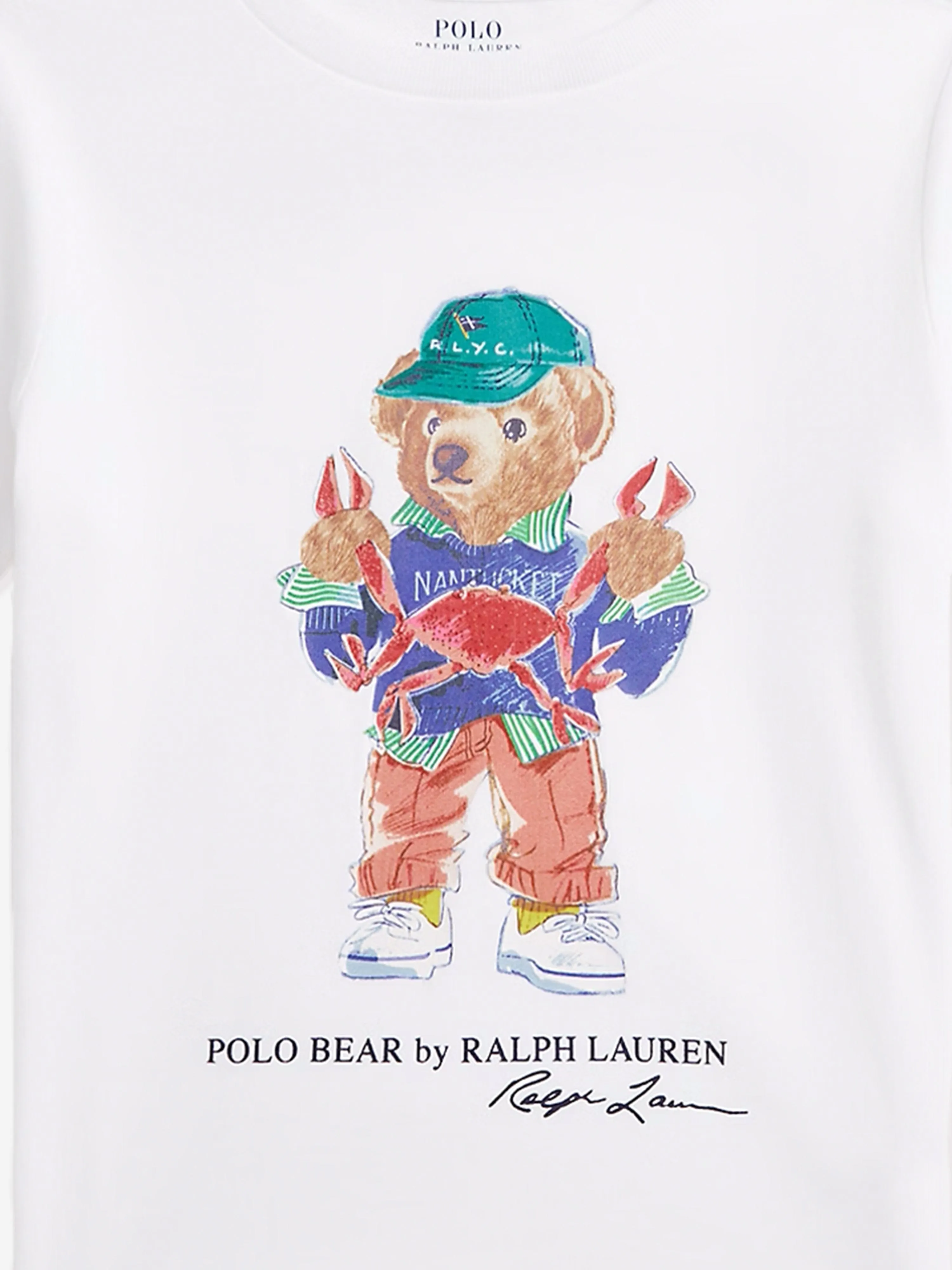 Boys Polo Bear T-Shirt in White