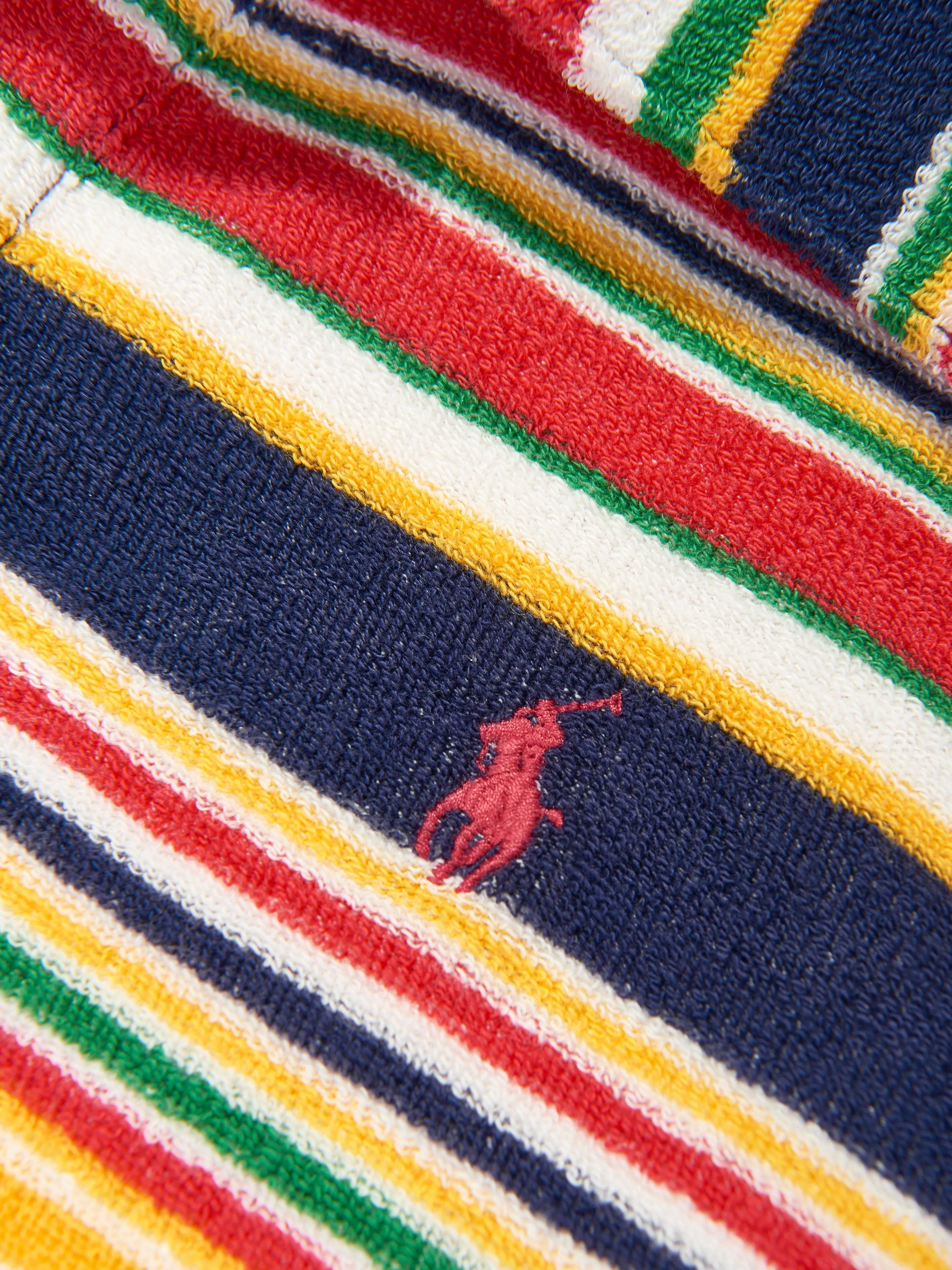 Boys Striped Polo Shirt in Yellow
