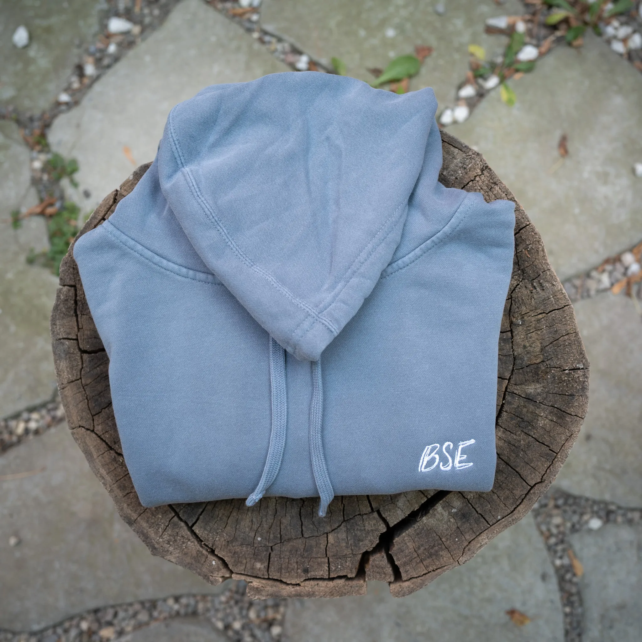 BSE Embroidered Mid Weight Hoodie - Slate Blue