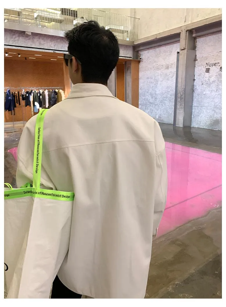 Button Down Jacket With Pockets