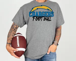 Chargers Football - Yellow Bolt