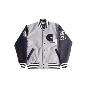 CHICAGO AMERICAN GIANTS NL VARSITY JACKET (GREY)