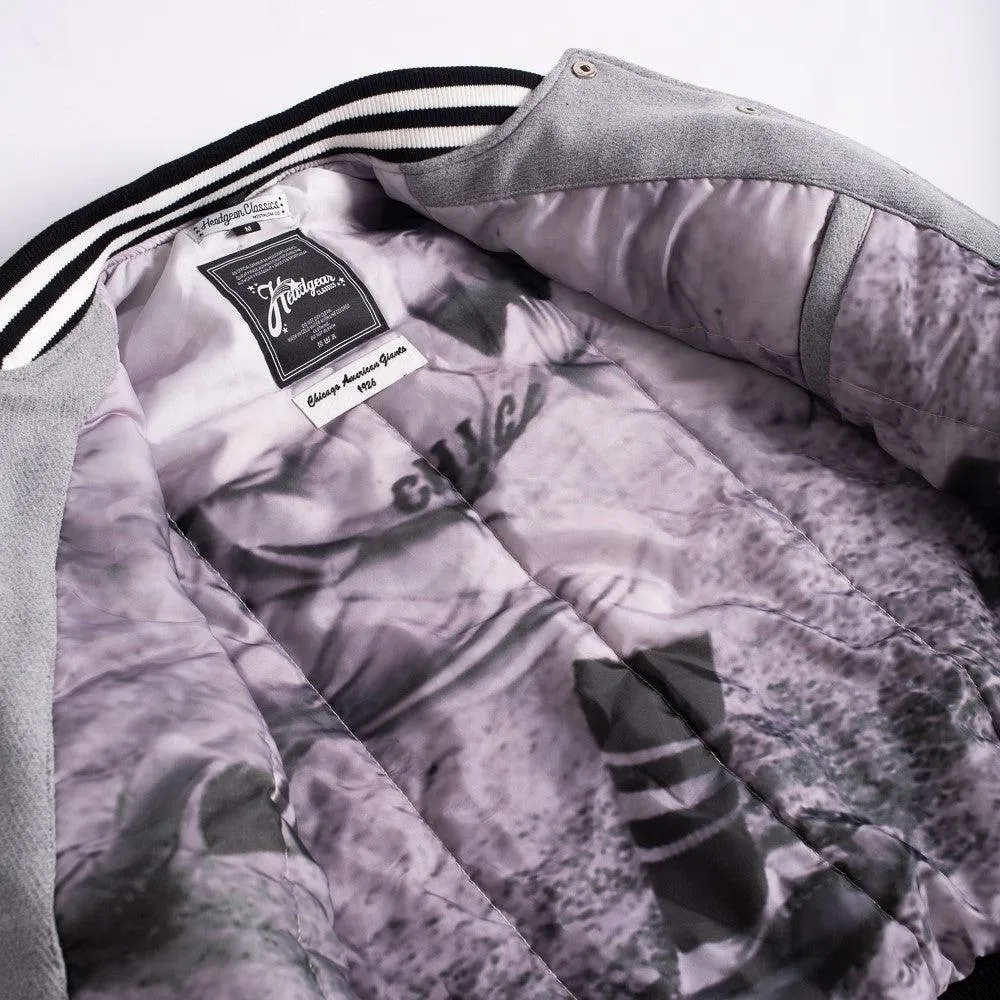 CHICAGO AMERICAN GIANTS NL VARSITY JACKET (GREY)