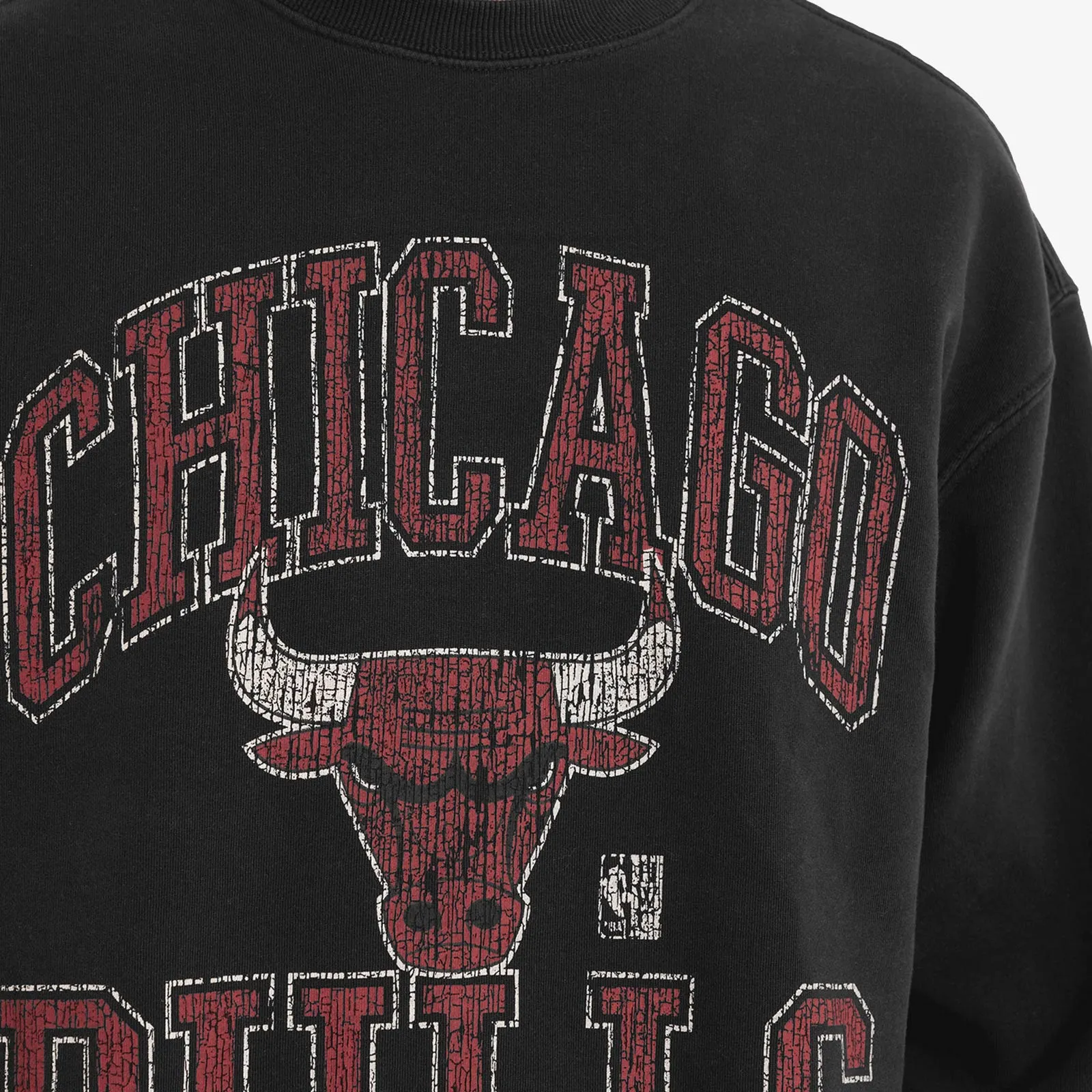 Chicago Bulls Ivy Arch Crew Sweatshirt - Faded Black