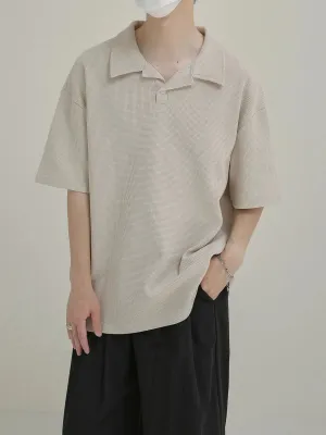 Classic-fit Knit Polo T-shirt