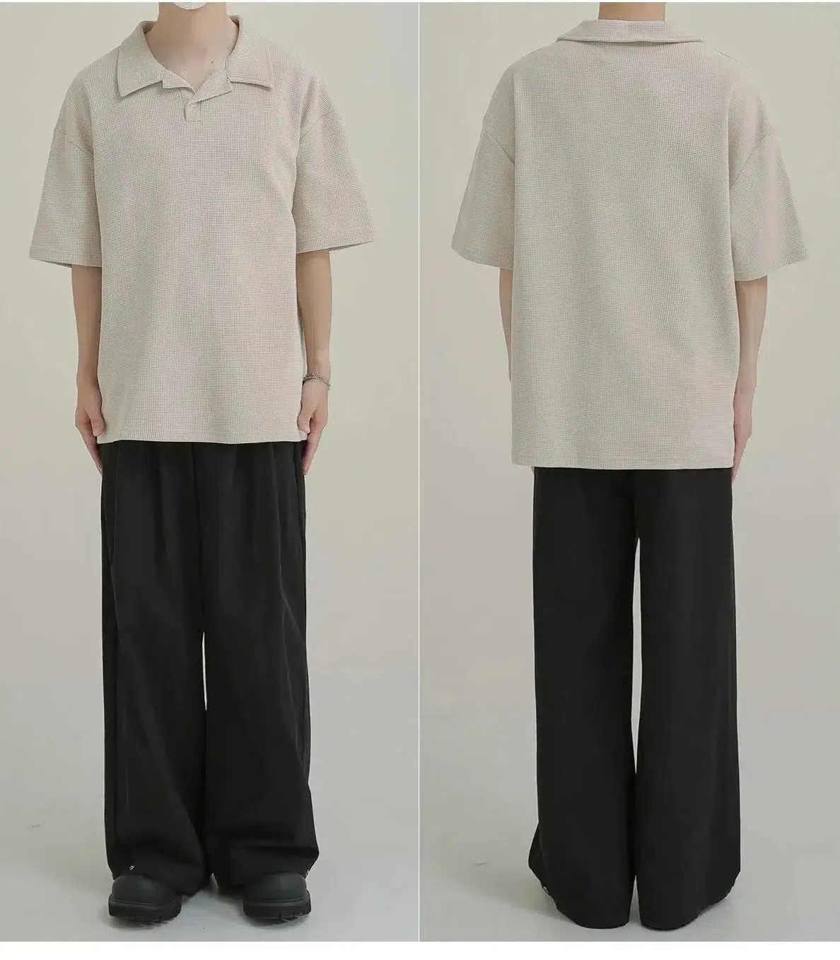 Classic-fit Knit Polo T-shirt