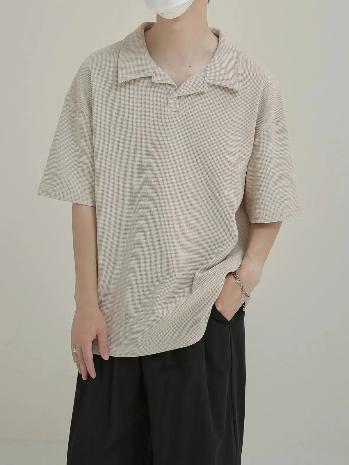 Classic-fit Knit Polo T-shirt