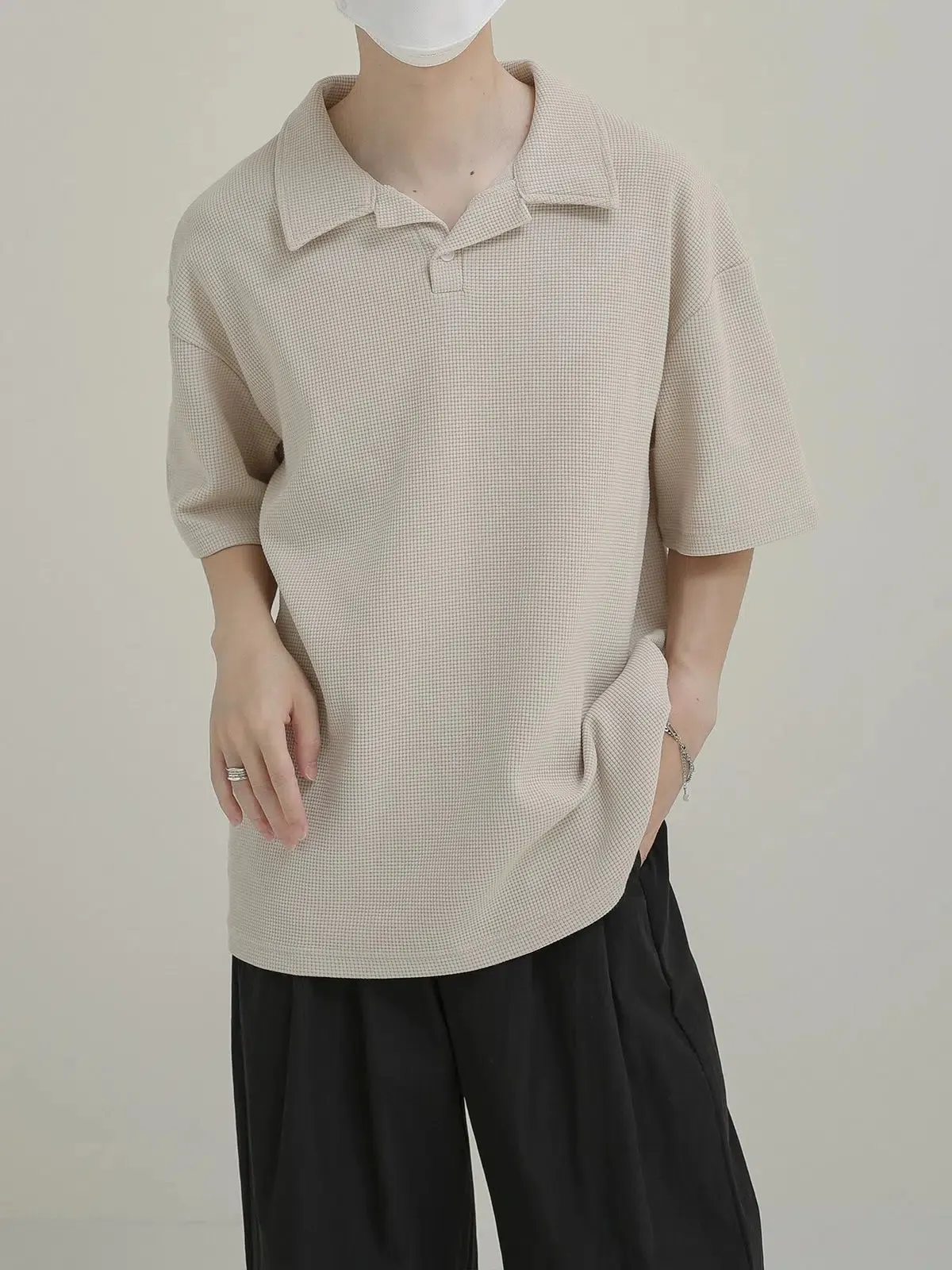 Classic-fit Knit Polo T-shirt