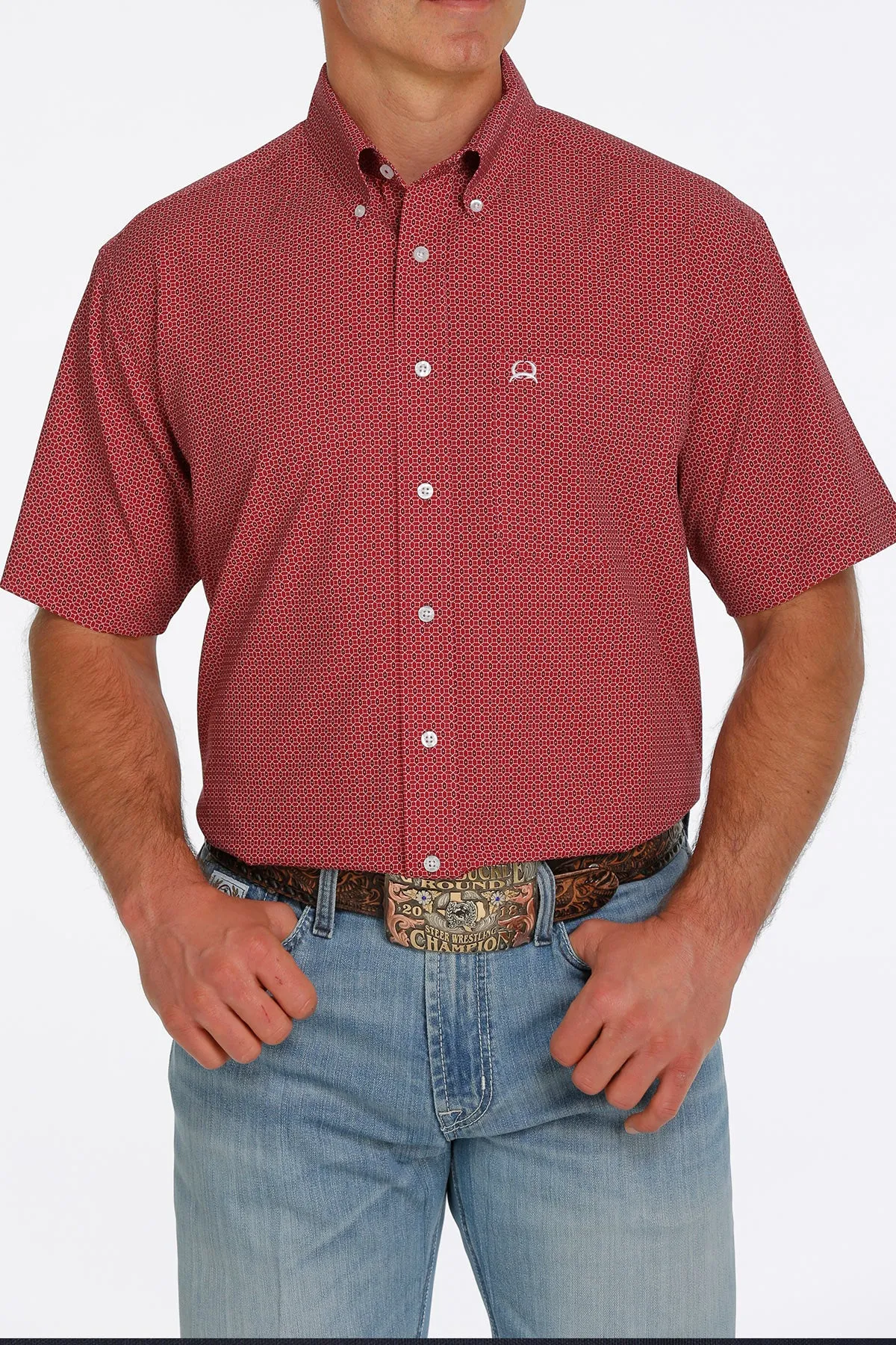CLMTW1704103 Mens Cinch S/S Shirt Arena Flex