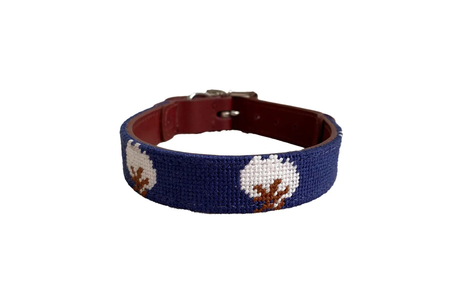 COTTON NEEDELPOINT MINI DOG COLLAR