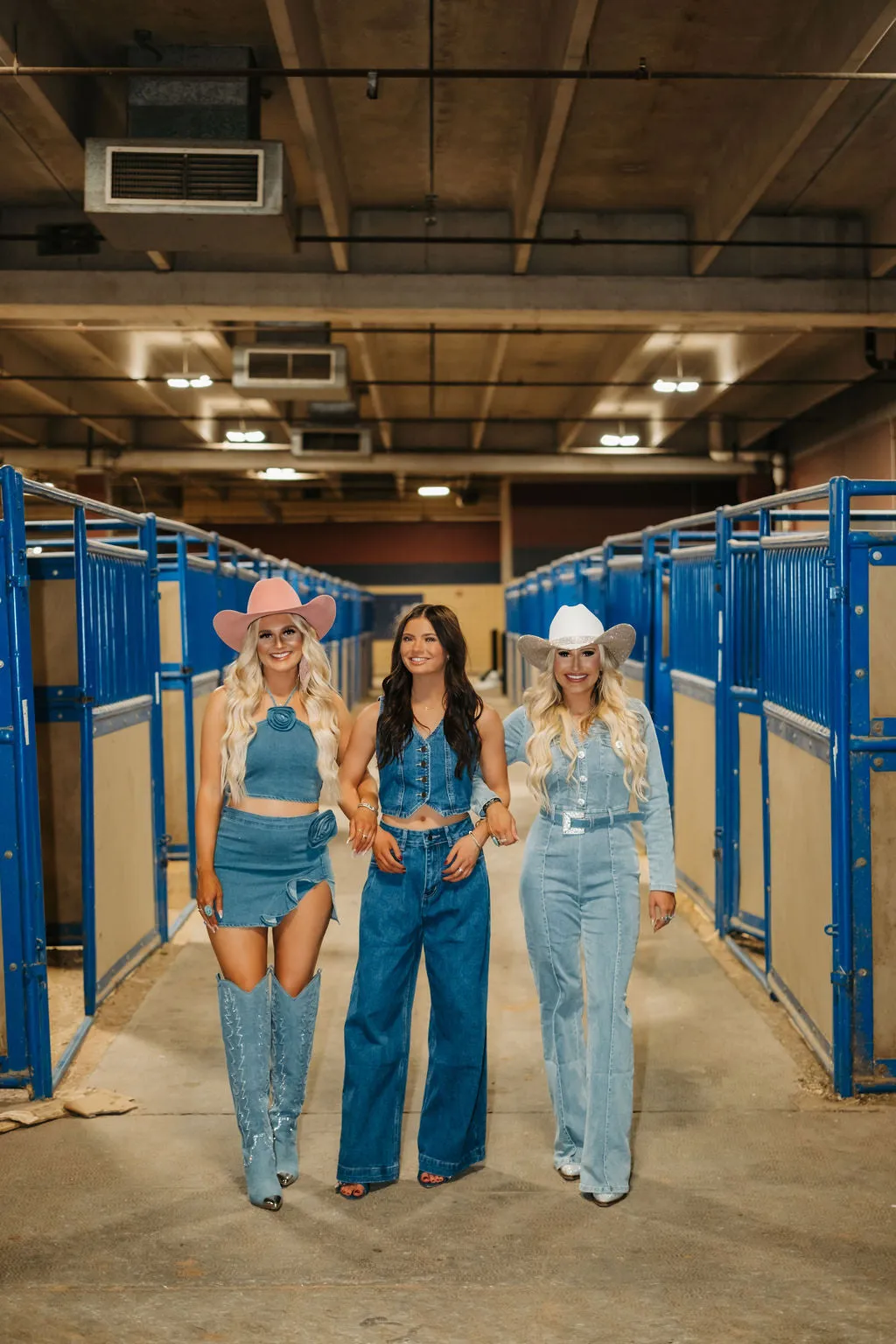Cowgirl Couture Rhinestone Denim Jumpsuit
