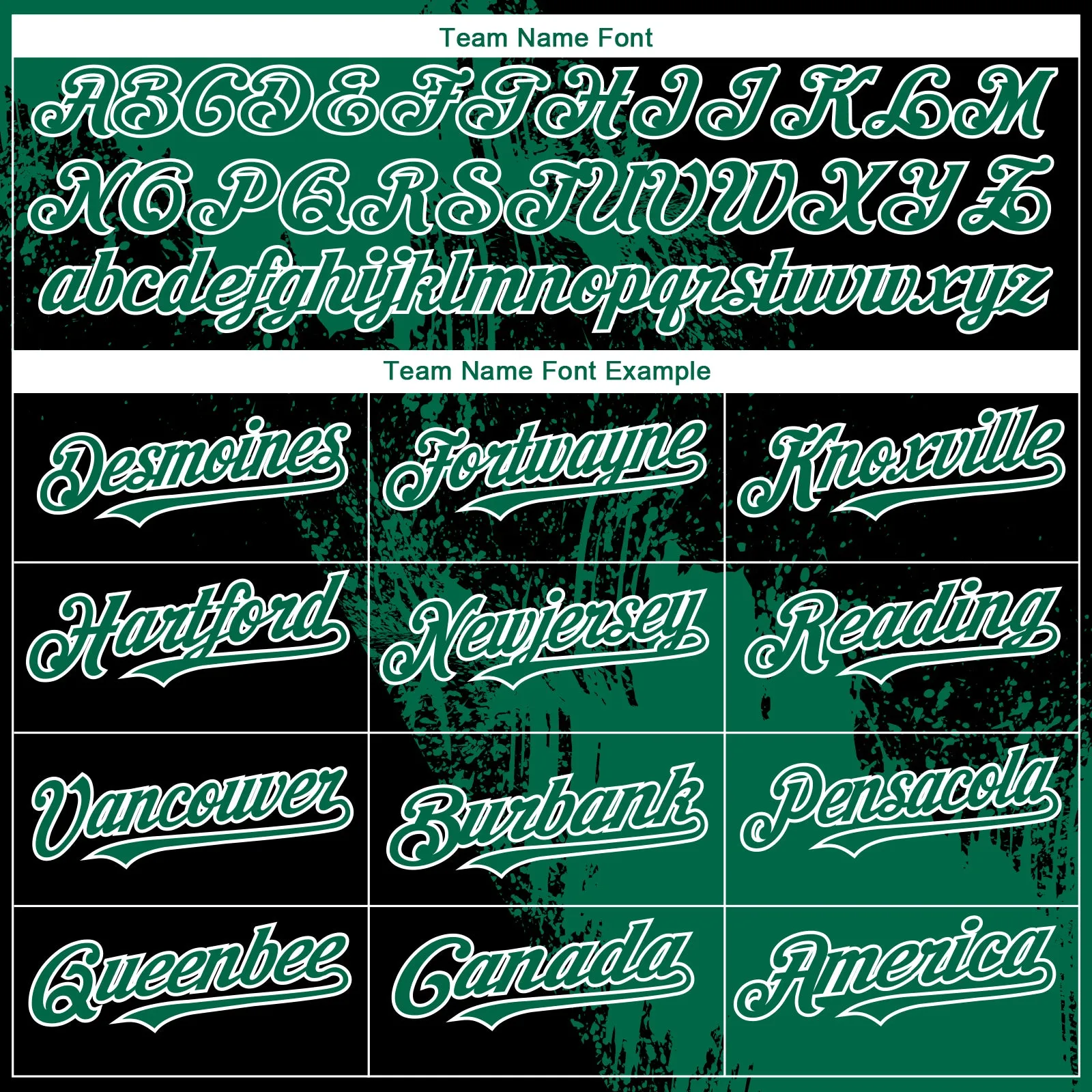 Custom Kelly Green Black-White 3D Pattern Abstract Brush Stroke Two-Button Unisex Softball Jersey