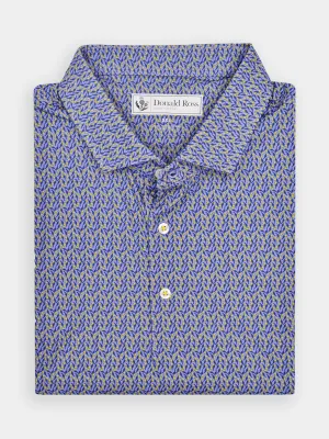 Donald Ross Mens Classic Fit MIAMI Polo - JUNIPER