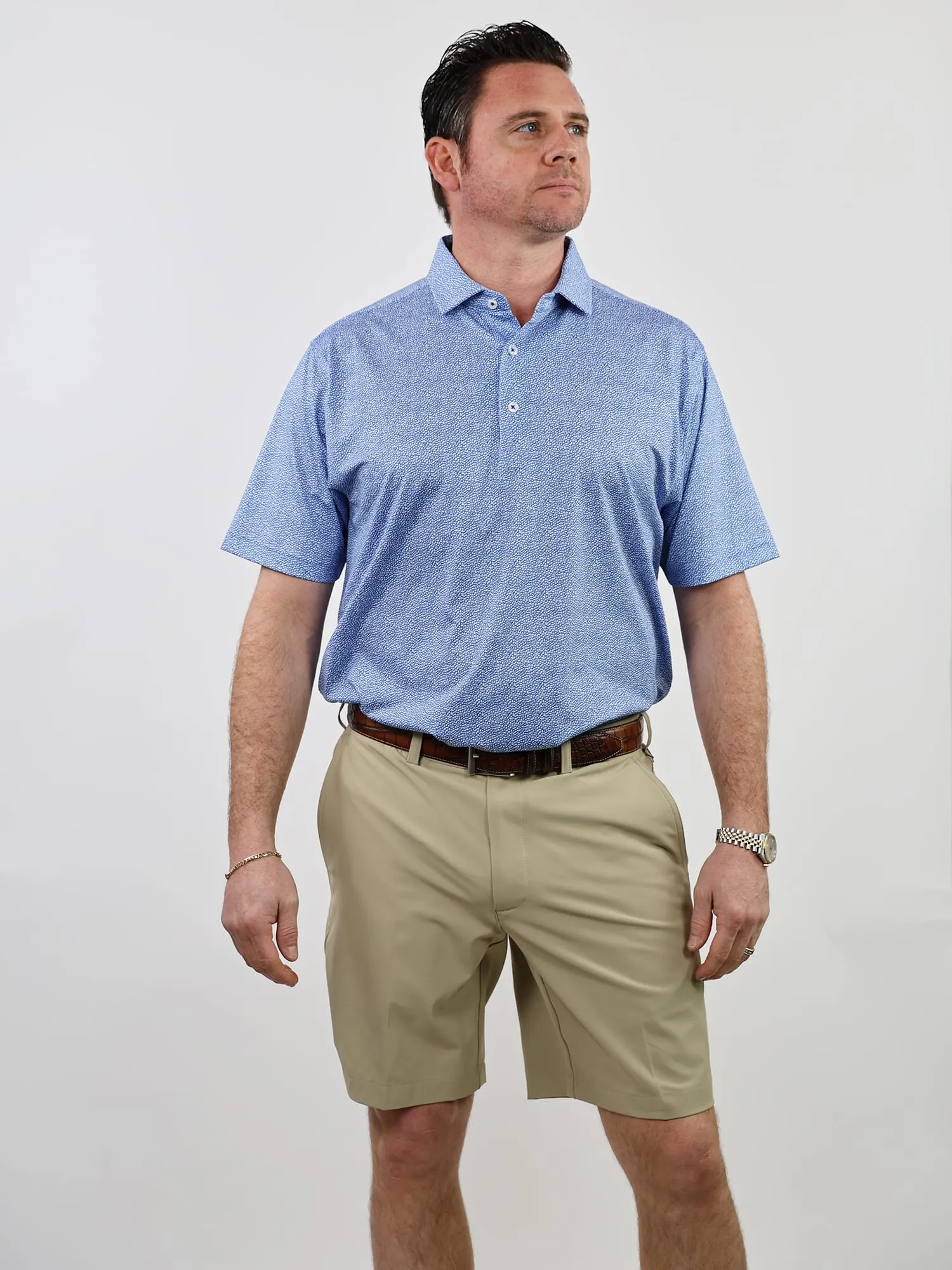 Donald Ross Mens Classic Fit WINCHESTER Polo - JUNIPER