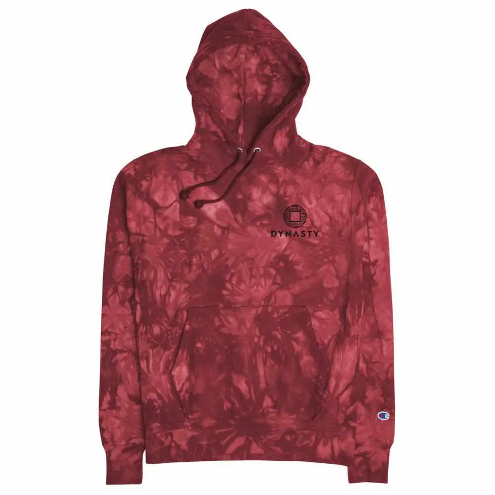 Dynasty Emblem Embroidered Champion Tie-Dye Hoodie