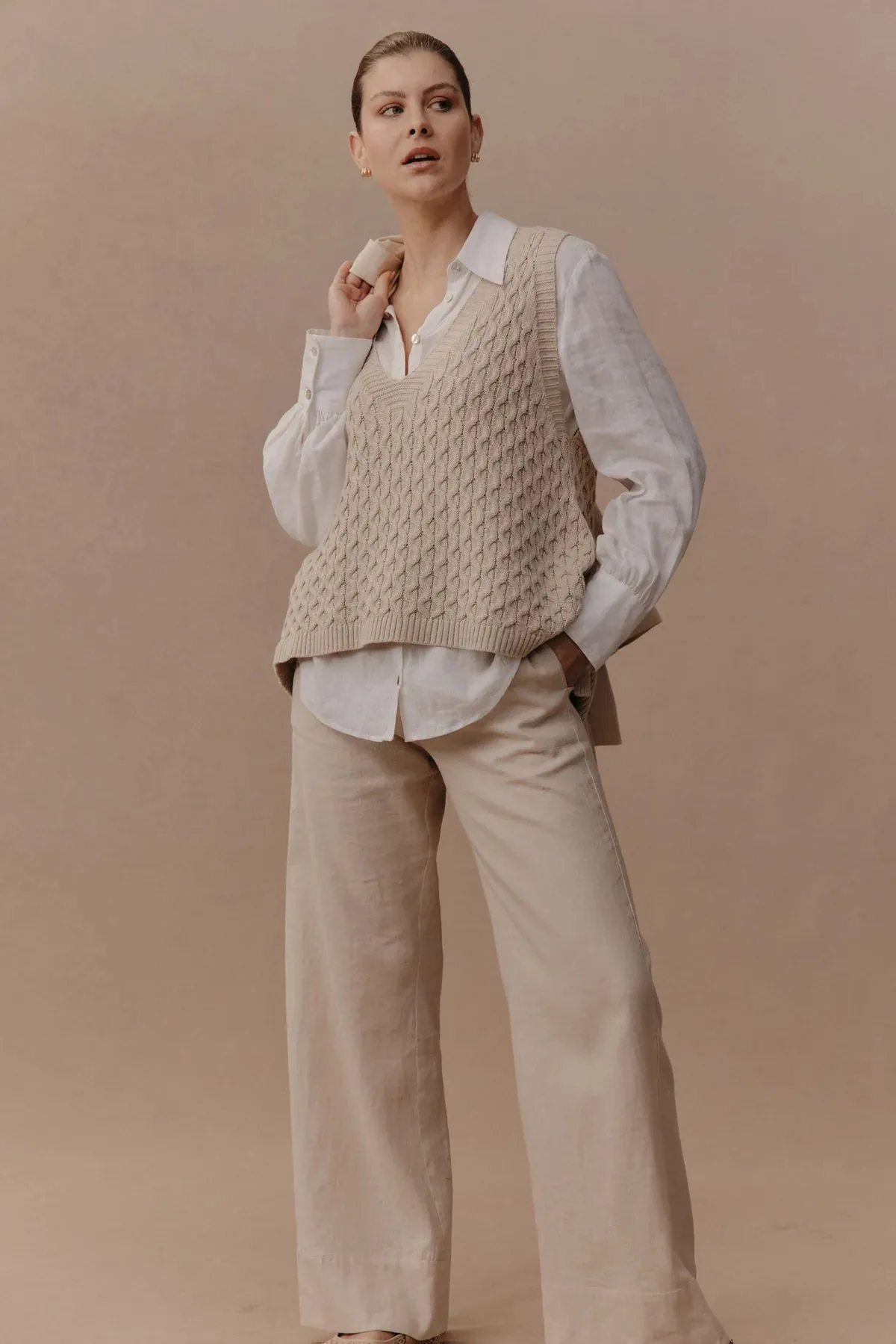 eb&ive Naviva Vest | Oat