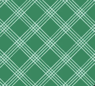 Emerald Plaid Bow Tie Collar