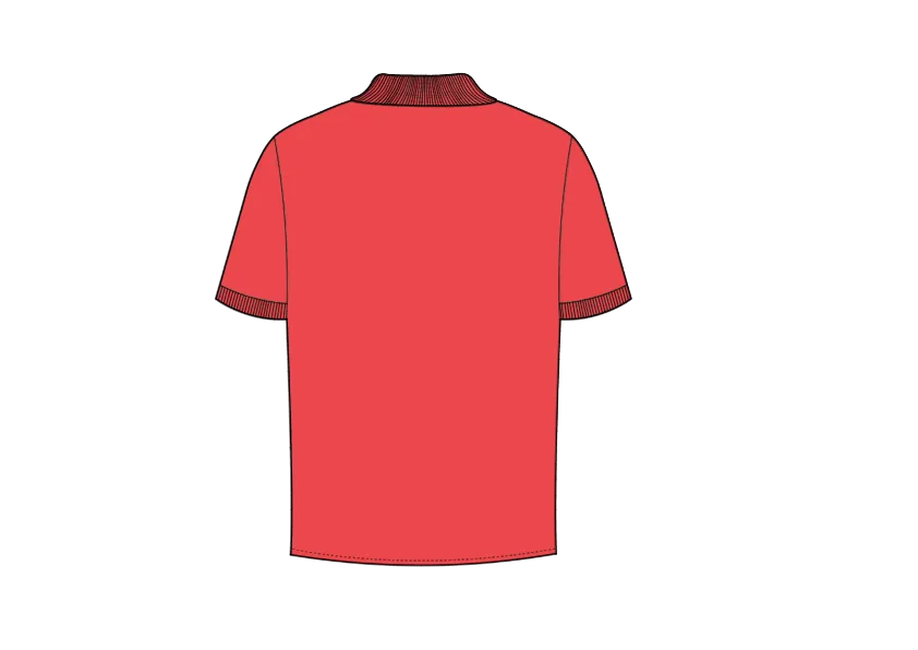 Father Sons Classic Coral and Black Zipped Polo Shirt - FSH852