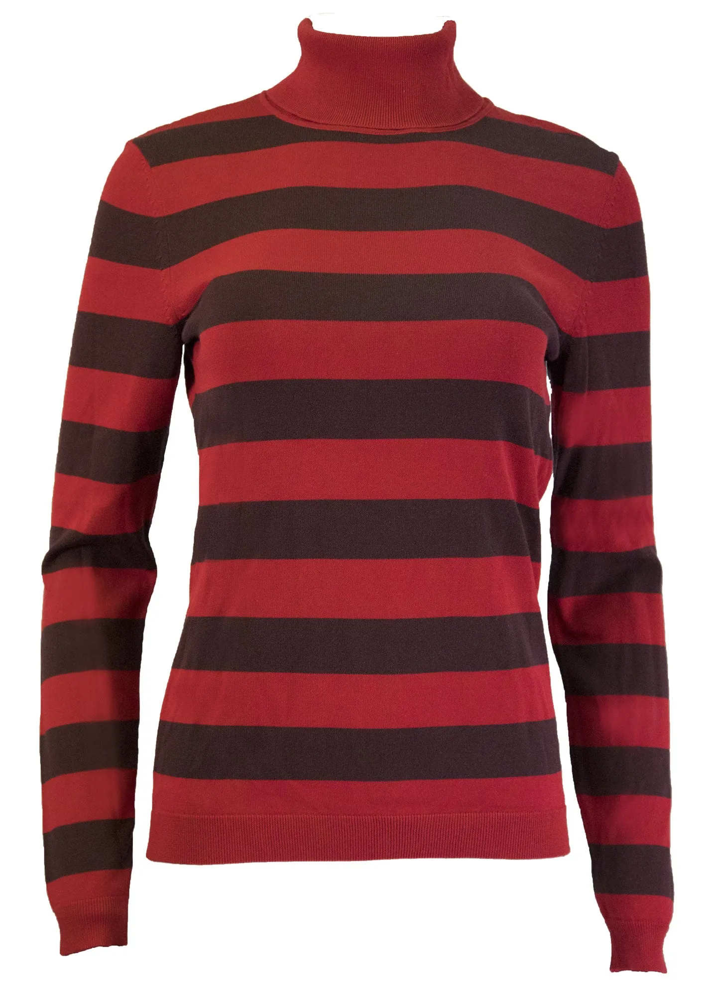 GANT Diamond G Women's Haute Red Striped Turtleneck 482508 Size S $125 NWT