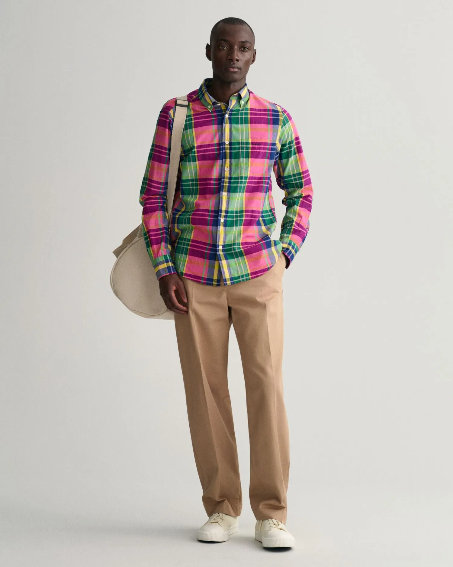 GANT - Indian Madras Shirt - Check - Hyper Pink