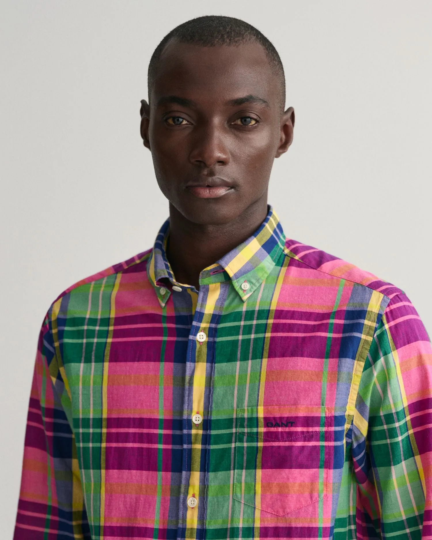GANT - Indian Madras Shirt - Check - Hyper Pink