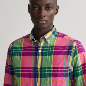GANT - Indian Madras Shirt - Check - Hyper Pink